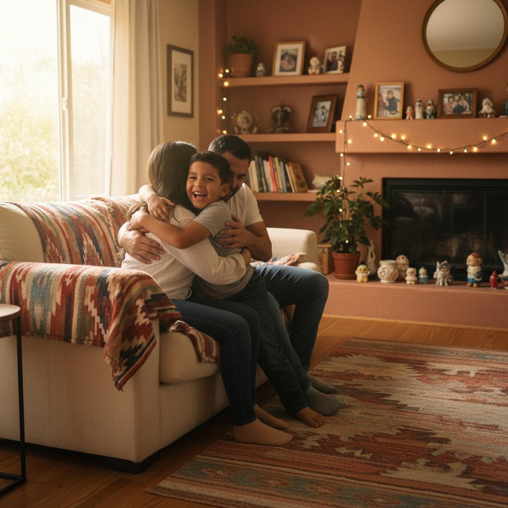 Familia feliz terapia latinos